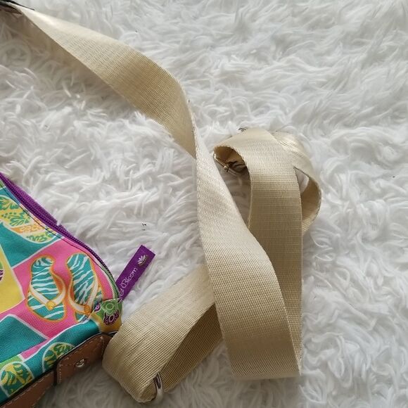 Lilly Bloom Multicolored Crossbody Bag Sz Medium - Picture 7 of 12